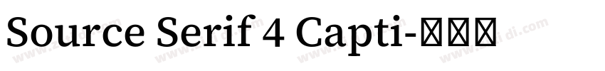 Source Serif 4 Capti字体转换